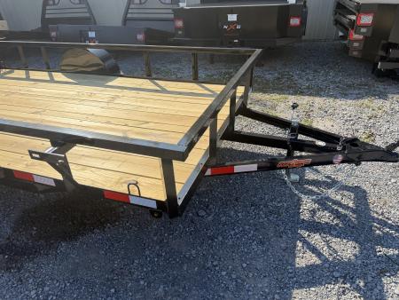 New 2027 Down 2 Earth DTE7612G29 Utility Trailer 76” X12’ TUBE RAIL & FLIP UP JACK