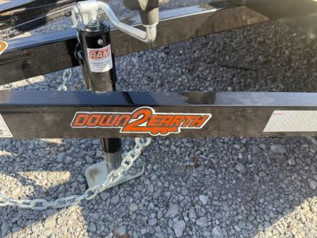 New 2027 Down 2 Earth DTE7612G29 Utility Trailer 76” X12’ TUBE RAIL & FLIP UP JACK