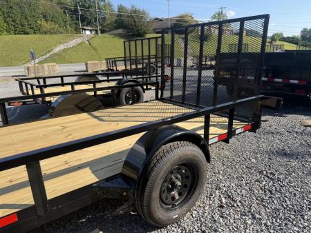 New 2027 Down 2 Earth DTE7612G29 Utility Trailer 76” X12’ TUBE RAIL & FLIP UP JACK