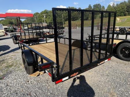 New 2027 Down 2 Earth DTE7612G29 Utility Trailer 76” X12’ TUBE RAIL & FLIP UP JACK