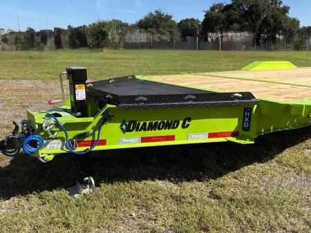 New 2027 Diamond C HXD210 Max Width Tilt Trailer; ABS Brakes; 4’ Stationary Deck 18’ Tilt Deck; Drive Over Fenders