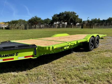New 2027 Diamond C HXD210 Max Width Tilt Trailer; ABS Brakes; 4’ Stationary Deck 18’ Tilt Deck; Drive Over Fenders