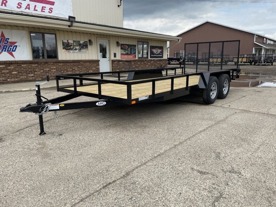 New 2027 AMO 82x20 TA2 Low Side Landscape Trailer