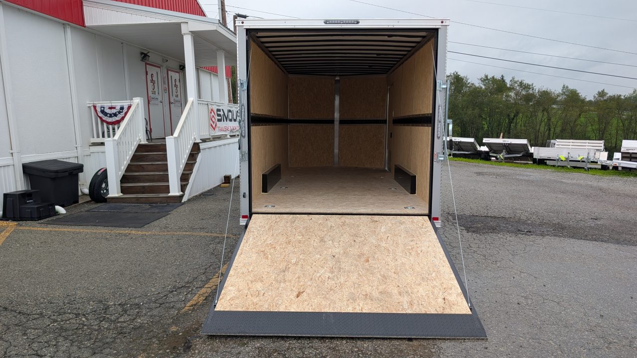 New 2027 BELMONT 7.5 x 18 HD V-Nose Cargo Trailer w/ Knife Edge Ramp (84" INSIDE)