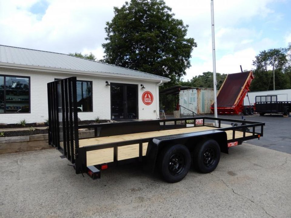 New 2027 Currahee 76x16' Landscape, 14" Open Sides, Removable Ramp Gate