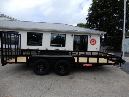 New 2027 Currahee 76x16' Landscape, 14" Open Sides, Removable Ramp Gate