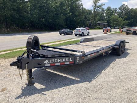 New 2027 Iron Bull Tilt Trailer / THB Series / 81" x 24 ' (8' Stationary 16' Tilt) / 2-10,000# Electric Brake Axles / Toolbox