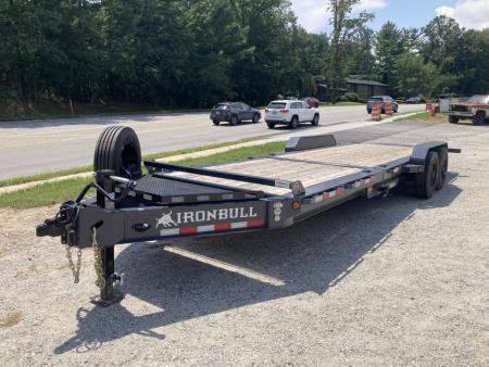 New 2027 Iron Bull Tilt Trailer / THB Series / 81" x 24 ' (8' Stationary 16' Tilt) / 2-10,000# Electric Brake Axles / Toolbox