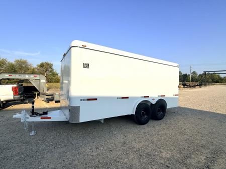 New 2027 W-W Trailer 8 ft x 16 ft Rear Ramp Door 7000 lb Axles Cargo / Enclosed Trailer