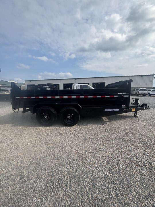 New 2026 Sure-Trac 7x14 Low Profile Telescopic Dump Trailer