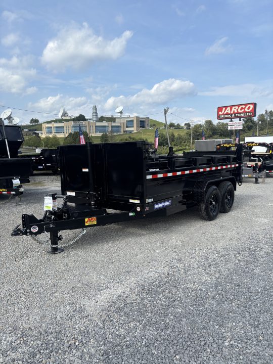 New 2027 Sure-Trac 7x14 Low Profile Telescopic Dump Trailer