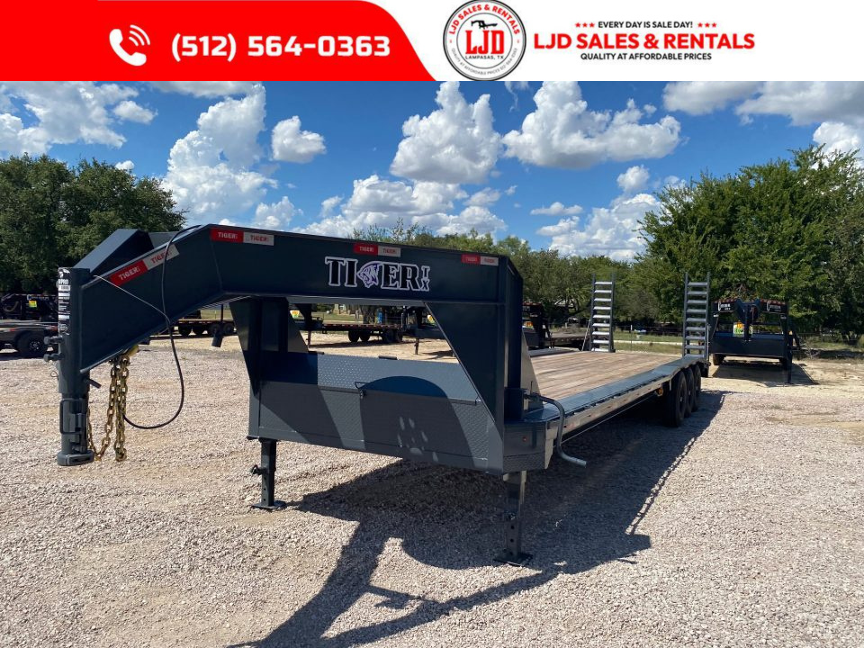New 2026 Tiger - Gooseneck 102" X 34' - Equipment Trailer - 21K GVWR