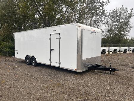 New 2027 Homesteader Trailer 24 FT FLAT FRONT ENCLOSED TRAILER 10K GVWR ALUMINUM WHEELS SEMI-SCREWLESS ADJUSTABLE COUPLER