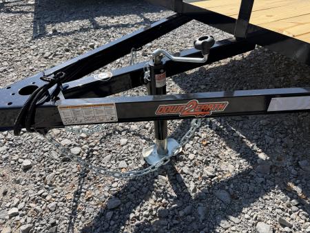New 2027 Down 2 Earth DTE7614G29 Utility Trailer 76x14 TUBE RAIL ,FLIP UP JACK & FOLD FLAT GATE