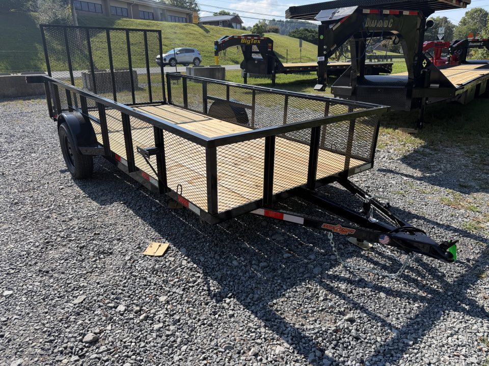 New 2027 Down 2 Earth DTE7614G29 76”X14’ Utility Trailer 24” HIGH MESH SIDES TUBE RAIL FOLD FLAT GATE