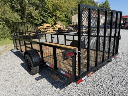 New 2027 Down 2 Earth DTE7614G29 76”X14’ Utility Trailer 24” HIGH MESH SIDES TUBE RAIL FOLD FLAT GATE