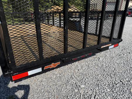 New 2027 Down 2 Earth DTE7614G29 76”X14’ Utility Trailer 24” HIGH MESH SIDES TUBE RAIL FOLD FLAT GATE