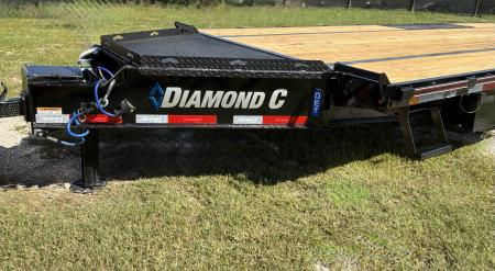 New 2027 Diamond C DET208 DECKOVER TRAILER; ABS BRAKES; HYDRAULIC JACK; BLUETOOTH WIRELESS CONTROLLER; FULL BED TILT; 18PLY TIRES