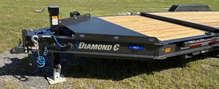 New 2027 DIAMOND C HDT207 TILT TRAILER; 7K STRAIGHT AXLE; ELECTRIC DRUM BRAKES; GRAVITY TILT; 15K SIMOL 2 SPEED JACK; 14 PLY TIRES