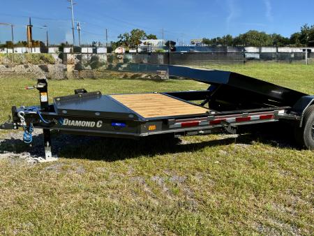 New 2027 DIAMOND C HDT207 TILT TRAILER; 7K STRAIGHT AXLE; ELECTRIC DRUM BRAKES; GRAVITY TILT; 15K SIMOL 2 SPEED JACK; 14 PLY TIRES
