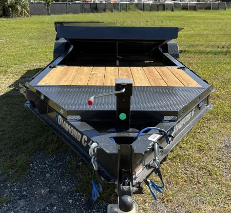 New 2027 DIAMOND C HDT207 TILT TRAILER; 7K STRAIGHT AXLE; ELECTRIC DRUM BRAKES; GRAVITY TILT; 15K SIMOL 2 SPEED JACK; 14 PLY TIRES