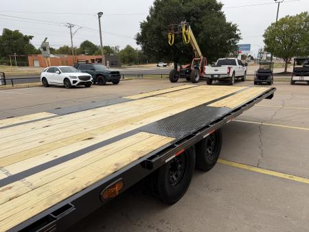 New 2026 MP CUSTOM 40 X 102 TANDEM AXLE 14K FLATBED GOOSENECK W/ SLIDE IN RAMPS