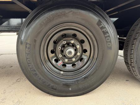 New 2026 MP CUSTOM 40 X 102 TANDEM AXLE 14K FLATBED GOOSENECK W/ SLIDE IN RAMPS