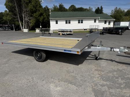 New 2027 Mission 101X12 Open Flat Snowmobile Trailer