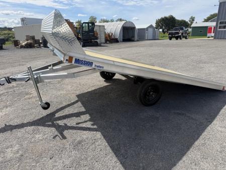 New 2027 Mission 101X12 Open Flat Snowmobile Trailer