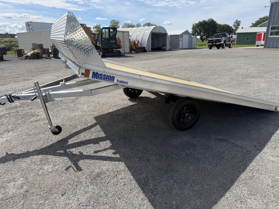New 2027 Mission 101X12 Open Flat Snowmobile Trailer