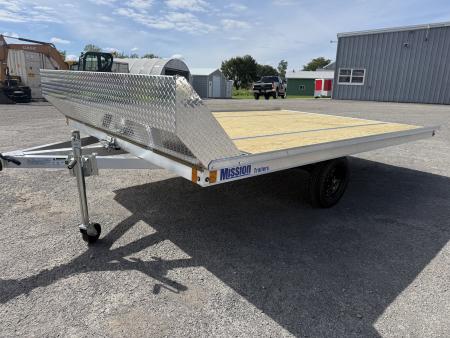 New 2027 Mission 101X12 Open Flat Snowmobile Trailer