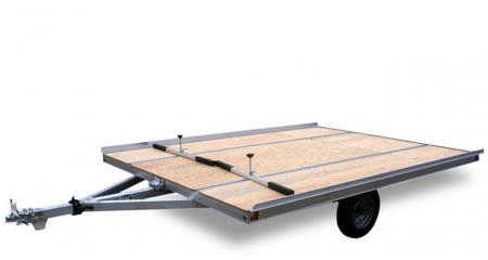 New 2027 Mission 101X12 Open Flat Snowmobile Trailer