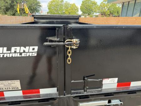 New #173351 2027 SOUTHLAND SL714 14 X 83 TANDEM AXLE 14K BUMPER PULL DUMP W/ SPARE TIRE