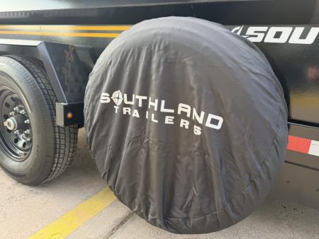 New #173351 2027 SOUTHLAND SL714 14 X 83 TANDEM AXLE 14K BUMPER PULL DUMP W/ SPARE TIRE