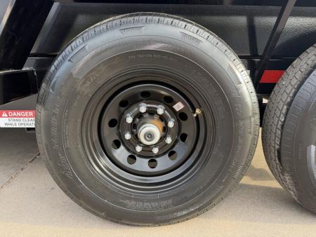 New #173350 2027 SOUTHLAND SL714 14 X 83 TANDEM AXLE 14K BUMPER PULL DUMP W/ SPARE TIRE