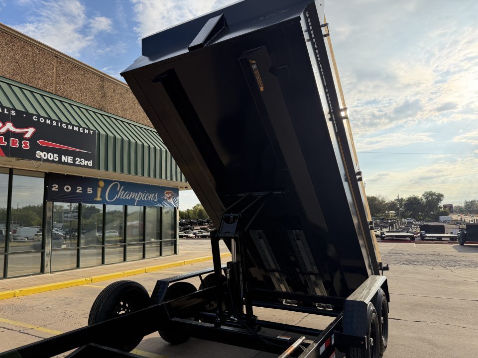 New #173345 2027 SOUTHLAND SL714 14 X 83 TANDEM AXLE 14K BUMPER PULL DUMP W/ SPARE TIRE