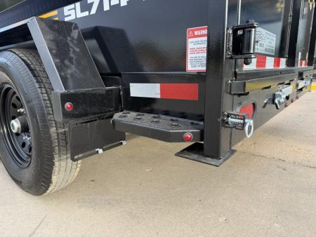 New #174107 2027 SOUTHLAND SL714 14 X 83 TANDEM AXLE 14K BUMPER PULL DUMP W/ SPARE TIRE