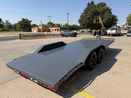 Used #122870 USED 2024 LAMAR CC 20 X 102 TANDEM AXLE BUMPER PULL STEEL FLOOR 10K CAR HAULER