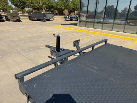 Used #122870 USED 2024 LAMAR CC 20 X 102 TANDEM AXLE BUMPER PULL STEEL FLOOR 10K CAR HAULER