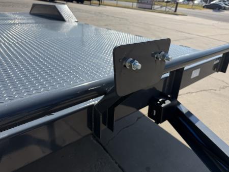 Used #122870 USED 2024 LAMAR CC 20 X 102 TANDEM AXLE BUMPER PULL STEEL FLOOR 10K CAR HAULER
