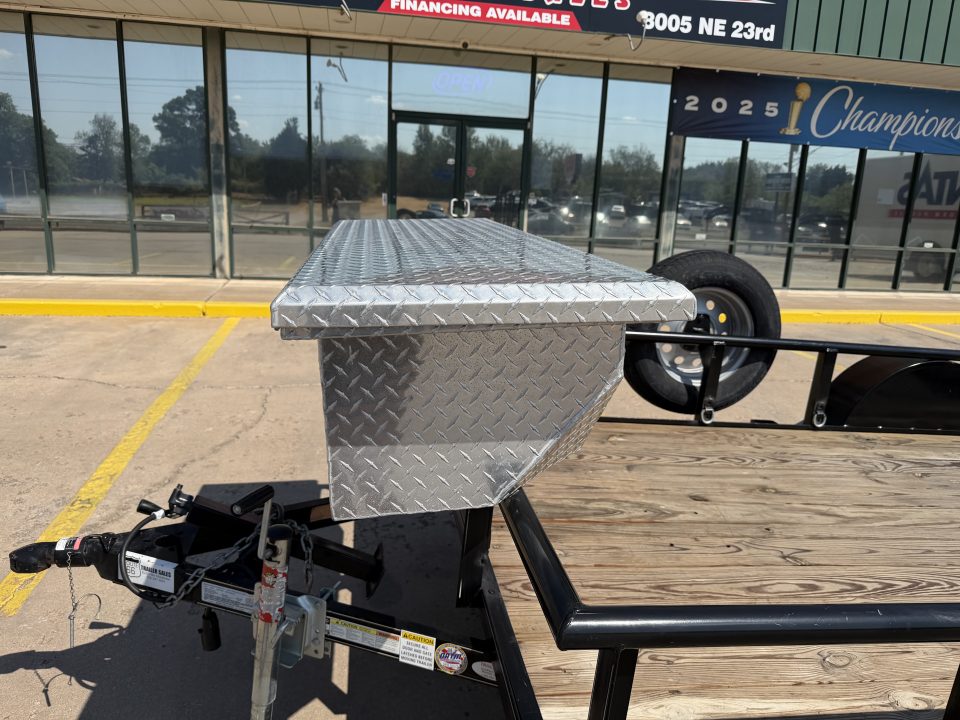 Used #003225 USED 2019 GR TRAILERS 12 X 70 SINGLE AXLE PIPE TOP UTILITY TRAILER W/ REAR RAMP GATE