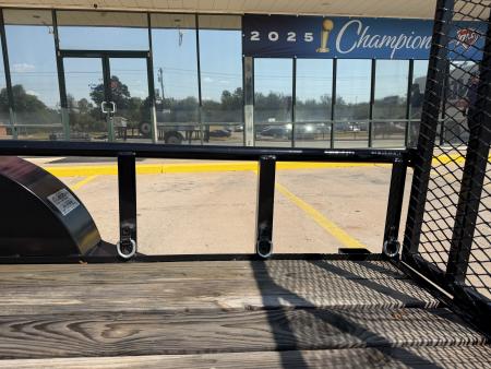 Used #003225 USED 2019 GR TRAILERS 12 X 70 SINGLE AXLE PIPE TOP UTILITY TRAILER W/ REAR RAMP GATE