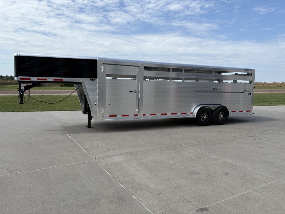 New 2027 Hillsboro Endura 7x24 Aluminum Livestock Trailer
