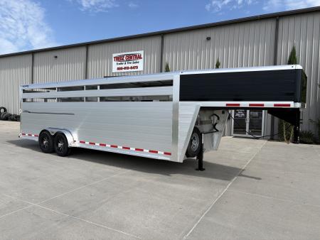 New 2027 Hillsboro Endura 7x24 Aluminum Livestock Trailer