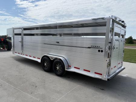 New 2027 Hillsboro Endura 7x24 Aluminum Livestock Trailer