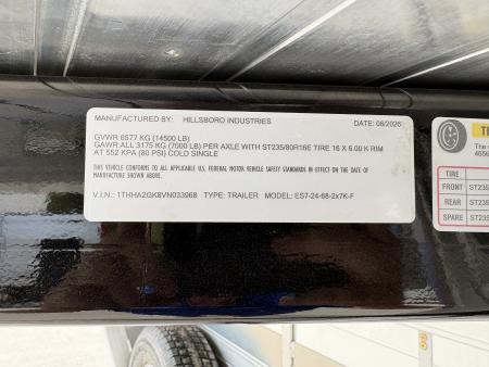 New 2027 Hillsboro Endura 7x24 Aluminum Livestock Trailer