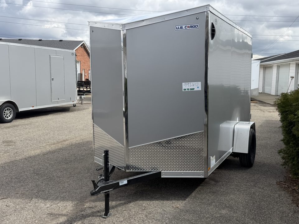 New 2027 US Cargo 6 x 10 Enclosed Trailer Ramp Door with 6FT 6IN INTERIOR - Screwless Exterior w/Upgraded Options