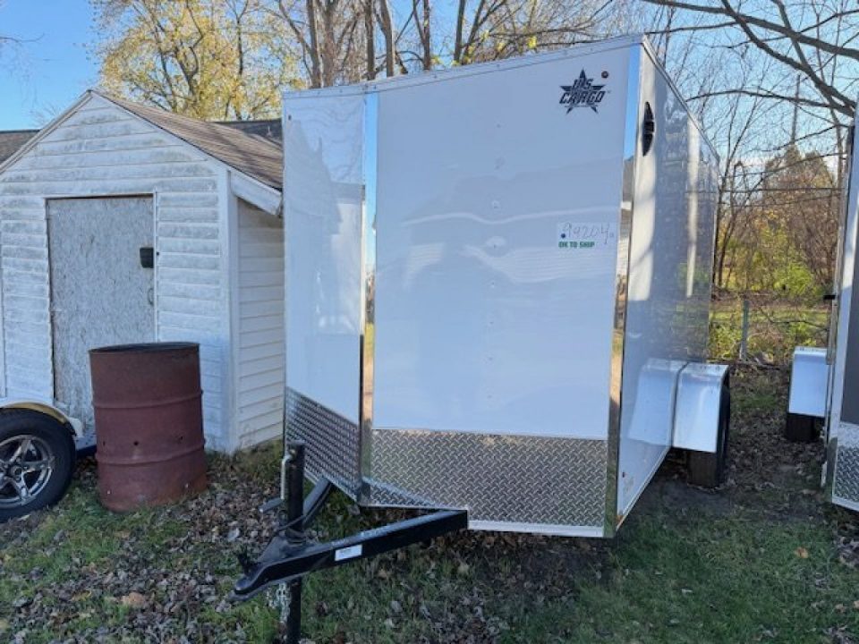 New 2027 US Cargo 6 x 10 Enclosed Trailer Ramp Door with 6FT 6IN INTERIOR - Screwless Exterior w/Upgraded Options