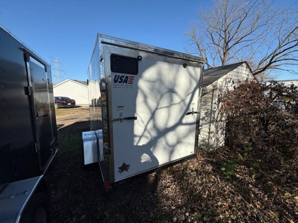 New 2027 US Cargo 6 x 10 Enclosed Trailer Ramp Door with 6FT 6IN INTERIOR - Screwless Exterior w/Upgraded Options