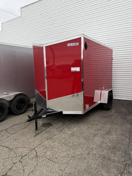 New 2027 US Cargo 6 x 10 Enclosed Trailer Ramp Door with 6FT 6IN INTERIOR - Screwless Exterior w/Upgraded Options